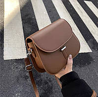 Женская сумка Экокожа 19х14х7 см. 5041 коричневая
