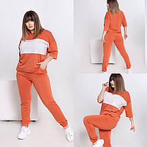 Стильний жіночий костюм-двійка, тканина "Трикотаж" 50, 52 розмір 50, фото 4