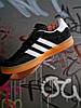 Чоловічі кросівки Adidas Gazelle Indoor Black White Gum Premium Адідас Газель чорні замш В'єтнам, фото 9