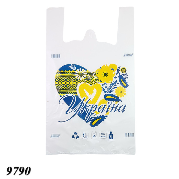 Пакети майка Україна 30х50 см (200шт), фото 1