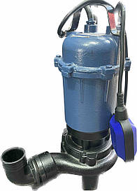 Фекальний, міцний насос BLUE DROP P-201 з поплавцем і ножами (чуун корпус)