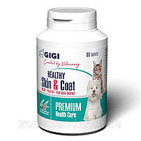 Gigi HEALTHY Skin & Coat (Код-Омега Плюс) для регенерации кожи и улучшения шерсти у собак и кошек - 90 табл.