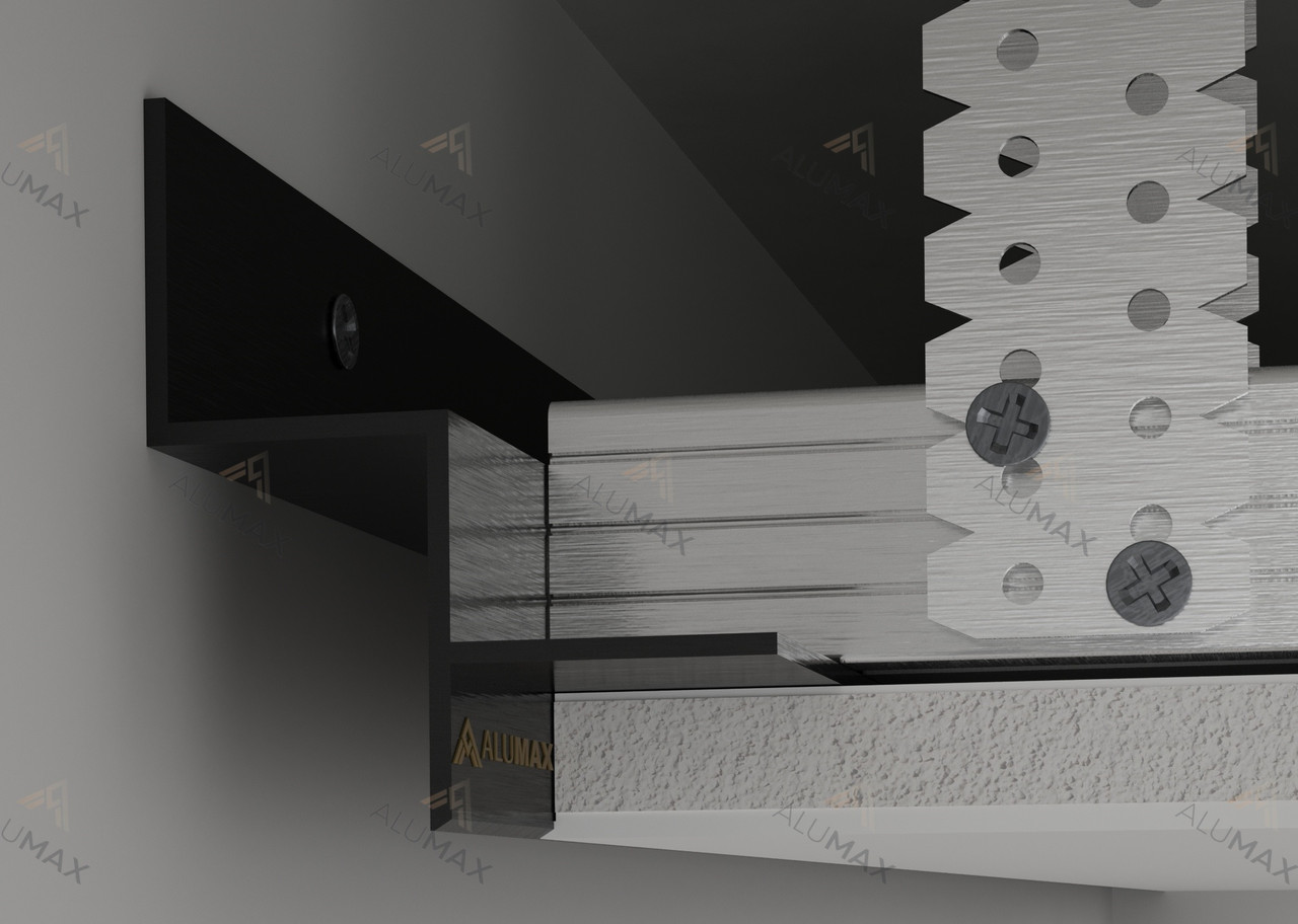 Профіль тіньового шва АПТШ 20 Чорний, фото 1