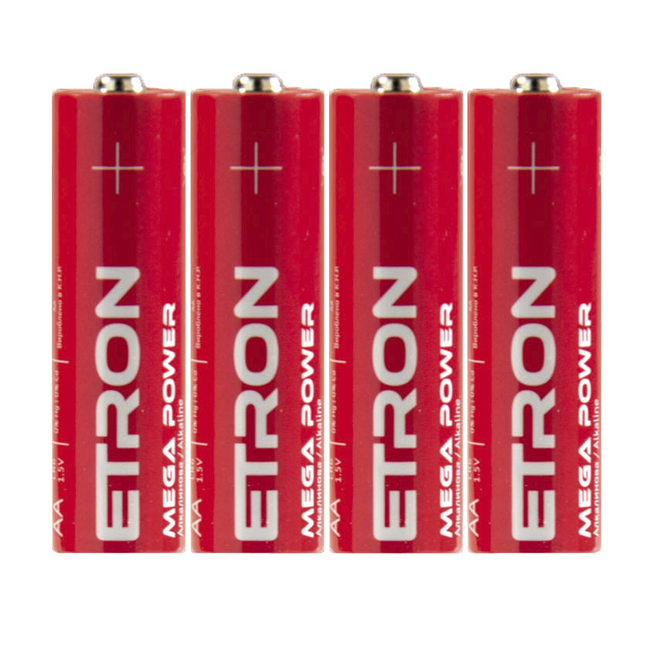 Батарейки ETRON Mega Power AA (LR6) 4 шт. в упаковці