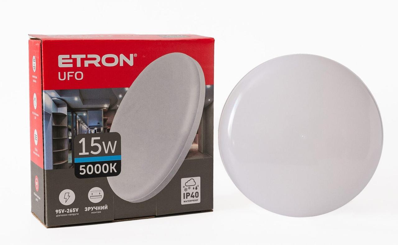 Світлодіодний світильник ETRON UFO 15W 5000К ІР40