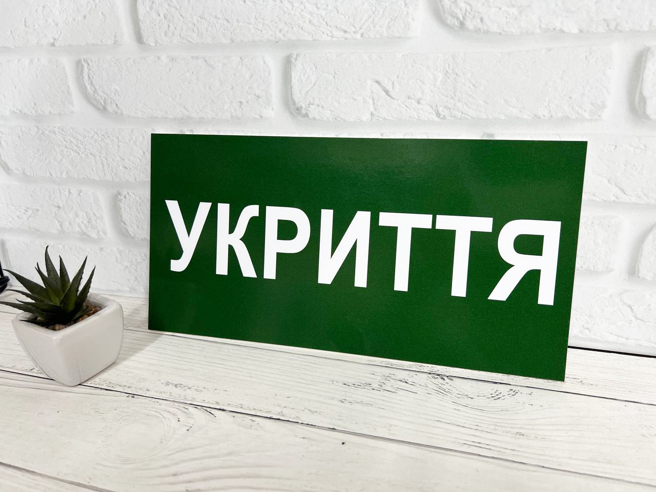 Інформаційна табличка "УКРИТТЯ"  30 х 15 см, фото 1