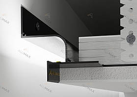 Профіль тіньового шва АПТШ 21 LED Чорний