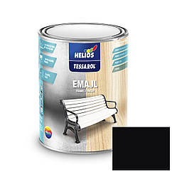 Емаль алкідна Helios Tessarol чорний глянець 0.2л