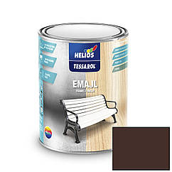 Емаль алкідна Helios Tessarol RAL 8017 коричневий глянець 0.75л