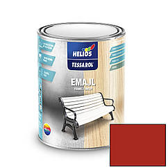 Емаль алкідна Helios Tessarol RAL 3000 червоний глянець 0.2л