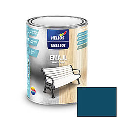 Емаль алкідна Helios Tessarol RAL 5001 синій глянець 0.2л