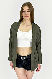 Жакет oversize Pull & Bear 5783/302/505 зелений S