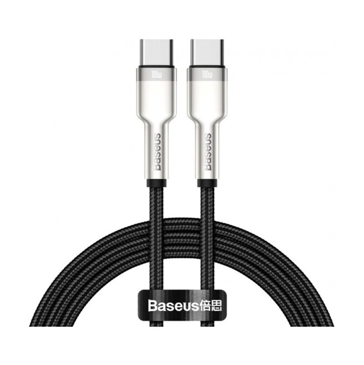 Кабель Baseus Cafule Metal Type-C to Type-C 100W (1m) Black