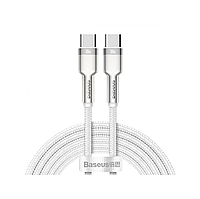 Кабель Baseus Cafule Metal Type-C to Type-C 100W (2m) White