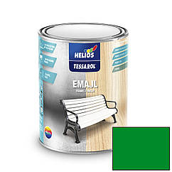 Емаль алкідна Helios Tessarol RAL 6037 яскраво-зелений глянець 0.75л