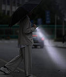 Парасолька автоматична Zuodu ZD002-LED складана з ліхтариком синій, фото 2