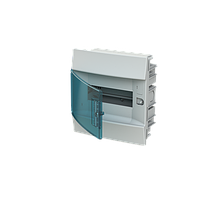 Шкаф Mistral встраиваемый 8 модулей прозрачные двери с N/PE клеммами 1SLM004101A1202