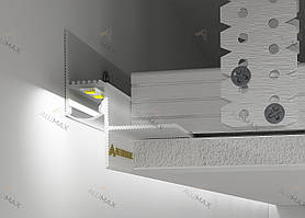 Профіль тіньового шва АПТШ 15мм LED Білий
