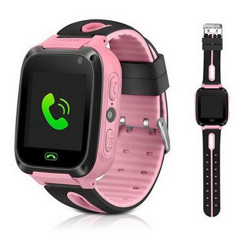 Детские смарт часы телефон Smart Baby watch S4 с GPS розовый цвет. - фото 9 - id-p1880305465