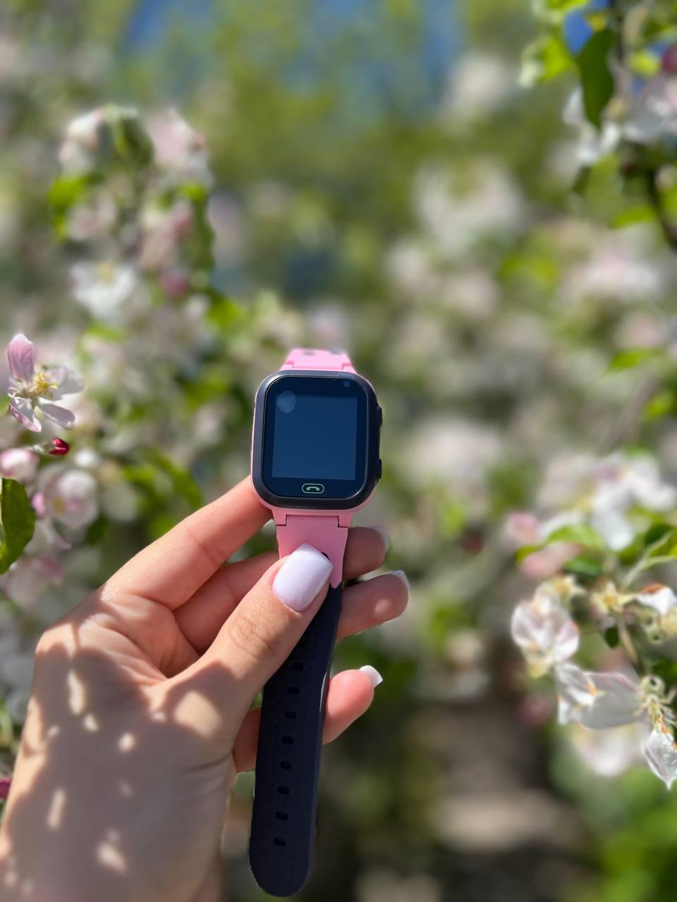 Детские смарт часы телефон Smart Baby watch S4 с GPS розовый цвет. - фото 3 - id-p1880305465