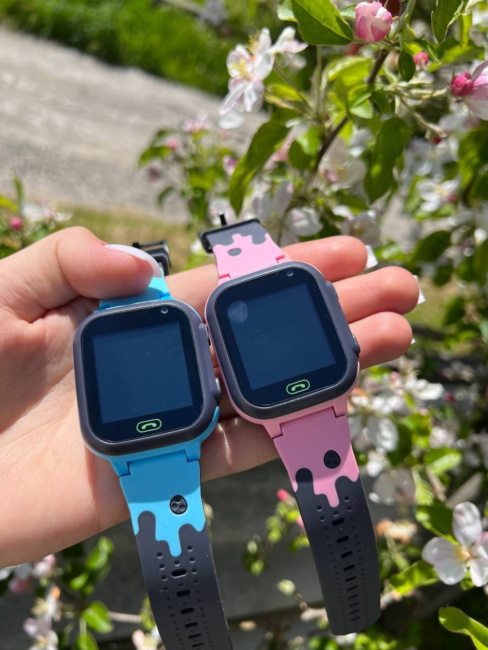 Детские смарт часы телефон Smart Baby watch S4 с GPS розовый цвет. - фото 1 - id-p1880305465