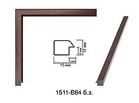 Фоторамка 30х42 см., коричневая без золотой вставки, багет 1511-В84 б\з