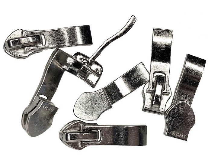 Бігунок для взуттєвої блискавки Спіраль (Тип 7) "Вузька Хвиля" 50шт/уп