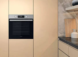 Духова шафа Whirlpool електрична, 71л, A+, дисплей, конвекція, телескопічні напрямні, нерж Baumar - Порадуй Себе