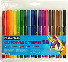 Фломастери "Centropen" 18кольор. Color World №7550/18(1)(100)