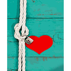 Картина за номерами Strateg ПРЕМІУМ Замок кохання з лаком розміром 40х50 см (GS1046) PL-00039191