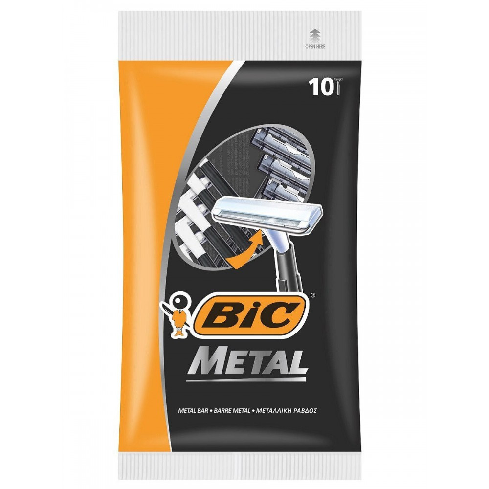 Станки для гоління одноразові BIC Metal (10шт.)