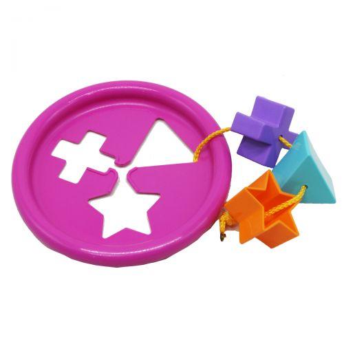Іграшка розвивальна "Логічне кільце" 5 ел., (рожева)