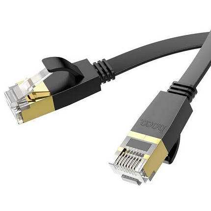 Кабель мережевий RJ45 HOCO US07 General 5 м Black N, фото 1
