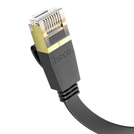 Кабель мережевий RJ45 HOCO US07 General 5 м Black N, фото 3