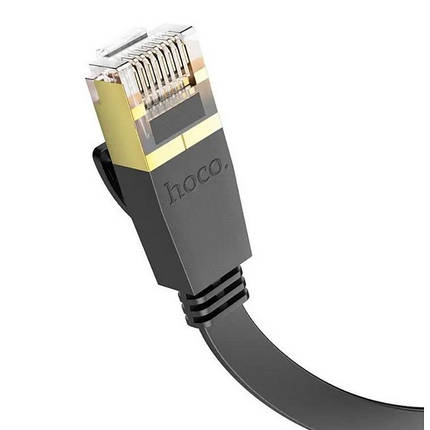 Мережевий кабель RJ45 HOCO US07 General 10 м Black N, фото 3