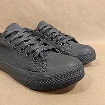 Конверси сірі літні тканинні converse чоловічі кеди, фото 6