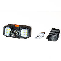 Ліхтарик налобний з USB-КЕ 21-1702