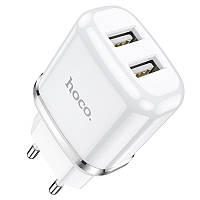 Зарядное устройство USB HOCO N4 2USB 2.4A White N