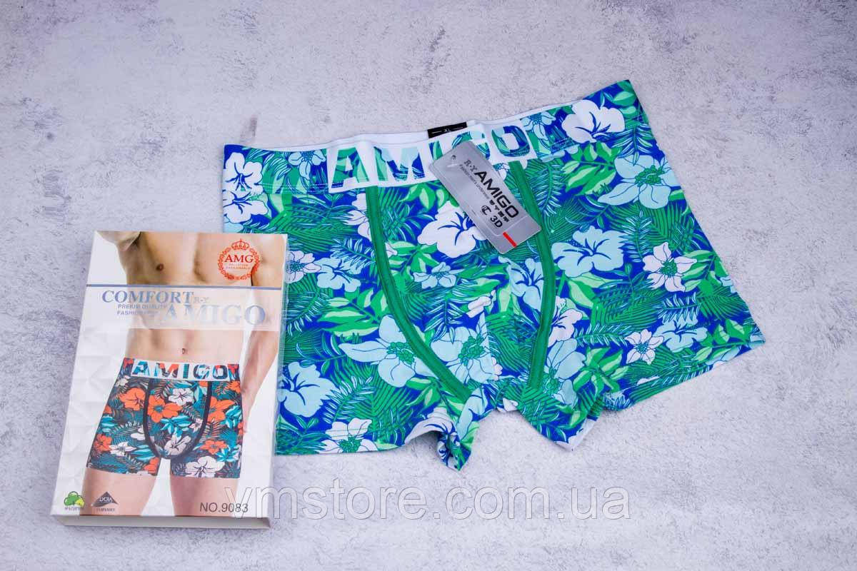 Труси чоловічі боксери, бавовна, яскраві, розмір XL, фото 1