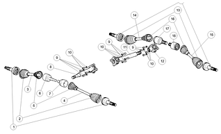 Передний и задний привода квадроцикла Segway