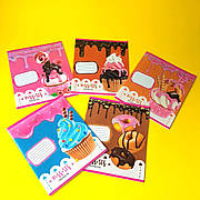 Зошит в лінію, 18 аркушів,кольорова обкладинка, LEADER