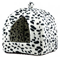 Мягкий флисовый домик для домашних животных собак и кошек Pet Hut Белый (ju-0003)
