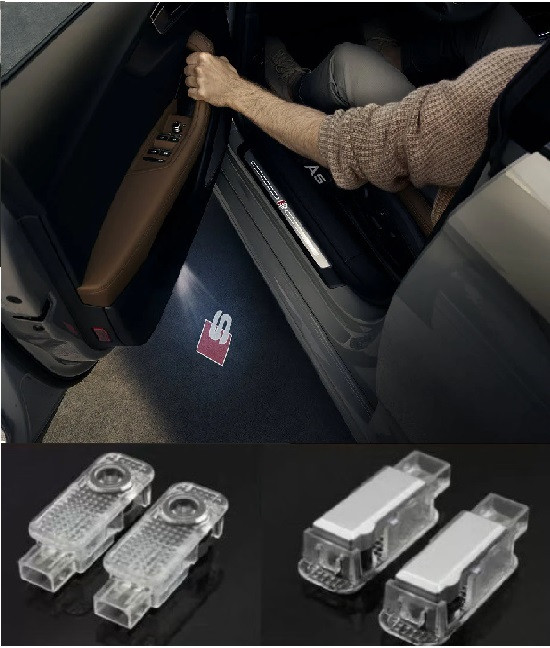 Підсвітка дверей з логотипом Аудіо Audi A1 A3 A4 A4L A5 A6 A6L (05- ) A7 A8 (04-09) A8 2шт.