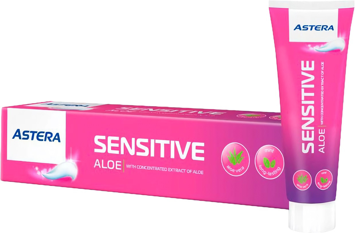 Зубна паста для чутливих зубів з екстрактом алое Astera Sensitive Aloe 110 мл