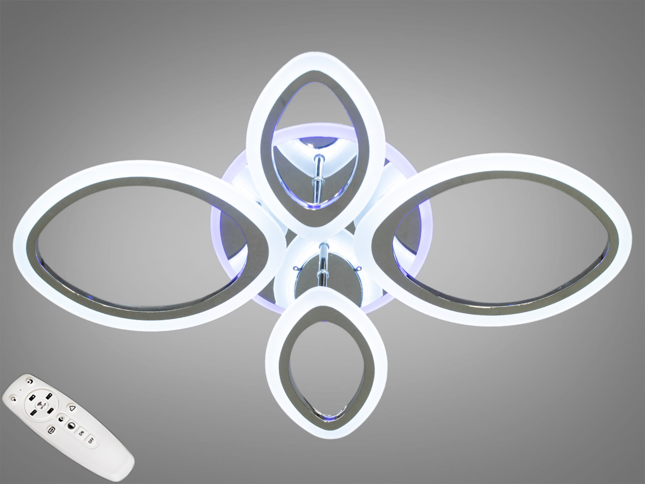 Люстра с пультом управления и подсветкой до 10 м² 60W A8059/2+2HR LED ...