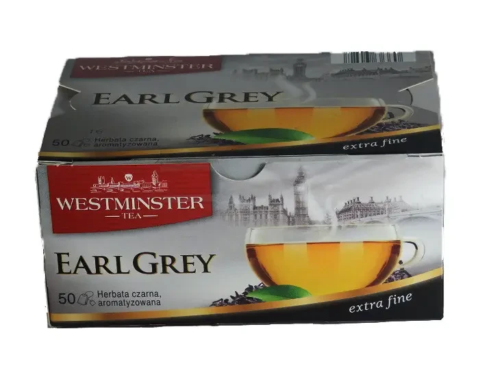 Чай чорний з бергамотом у пакетах 40 шт Westminster Earl Grey, Німеччина, чай Вестмінстер