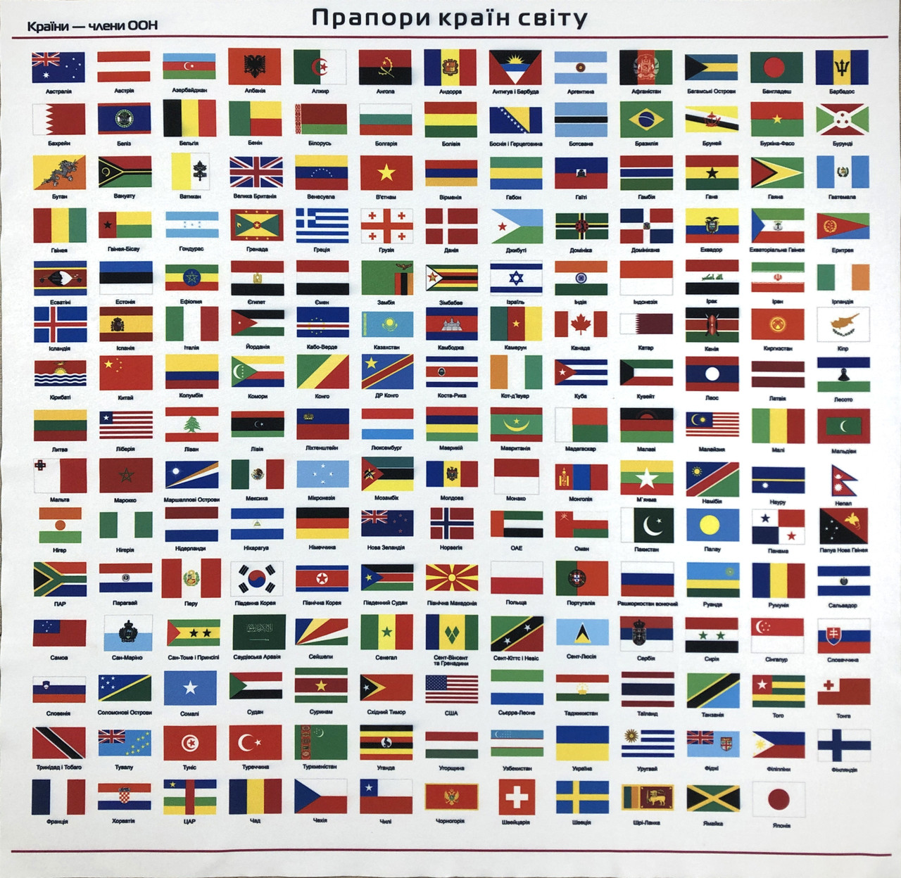 Поле країн світу: продаж, ціна у Києві. Прапори та герби від “Домінанта