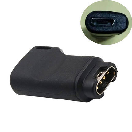 Адаптер MicroUSB SK для Garmin Tactix Bravo D2 Charlie D2 Delta PX Quatix 5 Sapphire 6 Black, фото 1