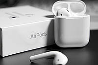 Наушники беспроводные Apple AirPods 2 Bleutooth Гарнитура Безпровідні навушники. Аїрбос. Епл Аїроподц.