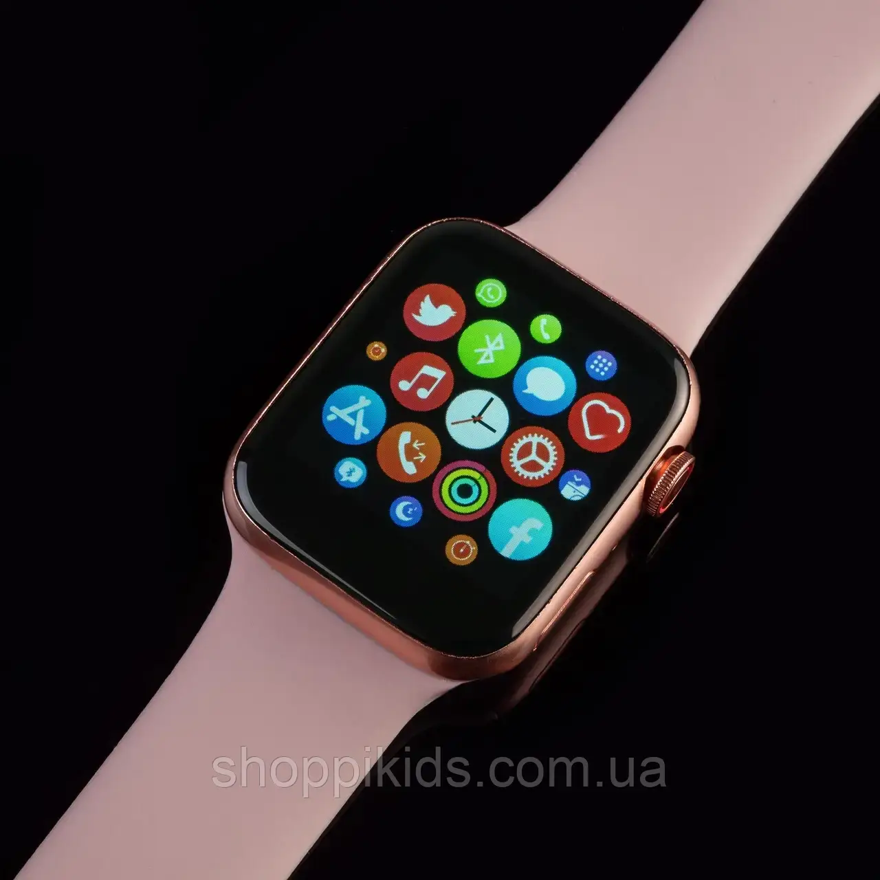 Стильные Умные смарт часы Т500+ . Apple watch 6/44мм Т500+ Plus / Умные часы Т500+ Plus Розовые - фото 3 - id-p1880340645